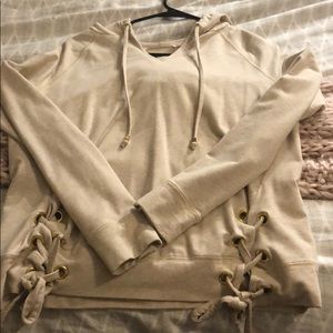 Michael Kors hoodie with ties on the side.